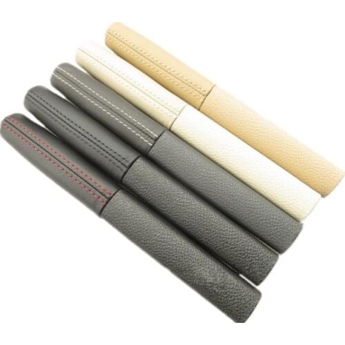 OEM Hand Brake Cover Parking Brake Grips Red White Stitching for VW Golf 6 MK6 GTI JETTA Scirocco