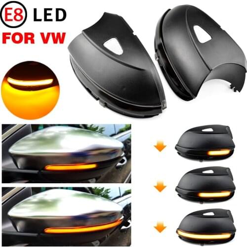 Dynamic Blinker for Volkswagen Scirocco MK3 Passat B7 CC Side LED Turn Signal Light EOS Beetle 2011 2012 2014 Mirror Indicator