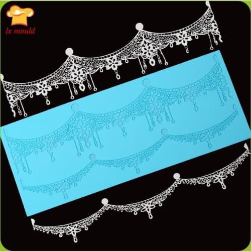 2016 models Queen City Baolei lace bounded fondant lace mold mold retro lace pendant