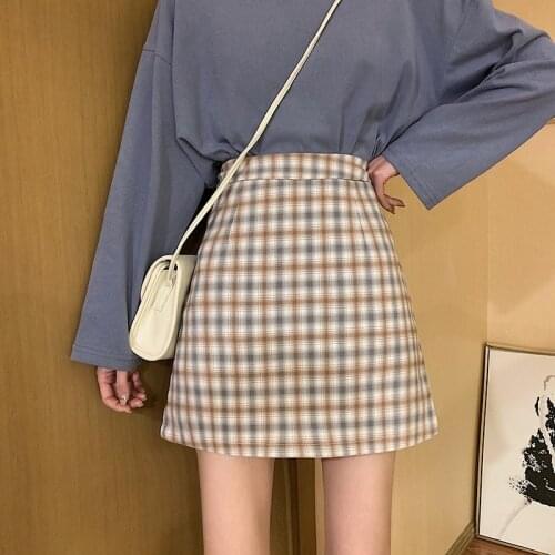 Short Skirt Womens Summer Dress New Korean Retro Temperament Was Thin High Waist A-line Skirt Skirt