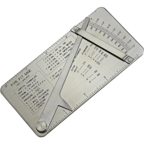 Pipe Pit Welding Gauge Gage Test Ulnar Weld Pipeline Concave Inspection Ruler