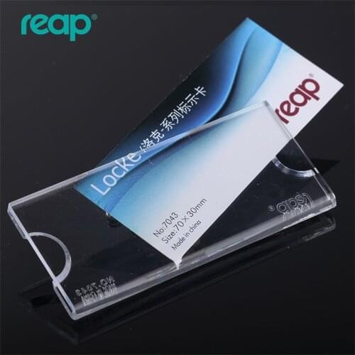 Locke 10pcs/1lot Reap 7042 Acrylic Pins Clip Name Tag Badge Holder Pin Badges Id Holders Work Employee Card