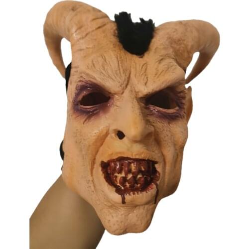 Lucifer Face Mask Devil Cosplay Masks Anime Mascarillas Halloween Demon Latex Masques Terror Costumes Props Masquerade Helmets