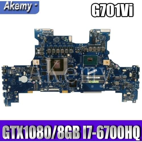 ROG G701VI Motherboard REV2.0 Mainboard For Asus ROG G701 G701V G701VI Laptop Motherboard Test OK I7-6700HQ CPU GTX1080/8GB