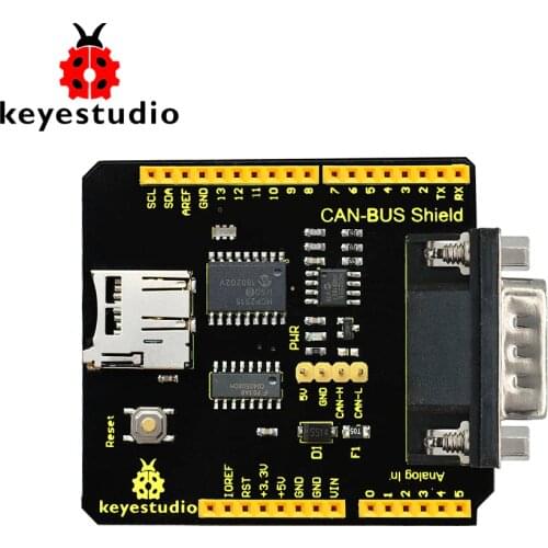 2019New Keyestudio CAN-BUS Shield MCP2551 chip With SD Socket For Arduino UNO R3