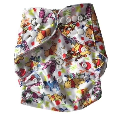 Resuable Baby Nappies Pocket Washable Adjustable Cloth Diaper with 2 Hemp Cotton Inserts Made In China Factory