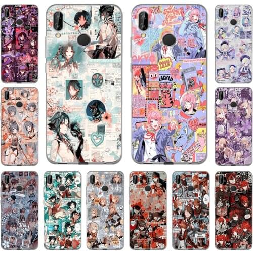 Genshin Impact Anime Soft TPU Phone Case for Huawei Honor 9S 9A X10 9C 30 20 Pro 8X 9X 10 Lite 10i 8A 8S 8C Y5P 7S 20s Cover