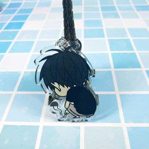New Fashion Anime 19 Days Keychain Youth Key Holder Cartoon Figure Old Xian Hetian Jian Yi Pendent Key Ring Jewelry For Boys