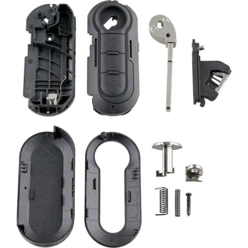 Fits for FIAT GRANDE PUNTO 500 BRAVO DUCATO PANDA 3 Button KEY FOB REMOTE CASE 3-key key case Key protector