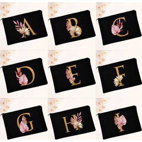 Letter Print Portable Female MakeUp Bag Cosmetic Bag Travel Beauty Toiletry Organizer Lady Wash Storage Pouch Student Pencil Bag