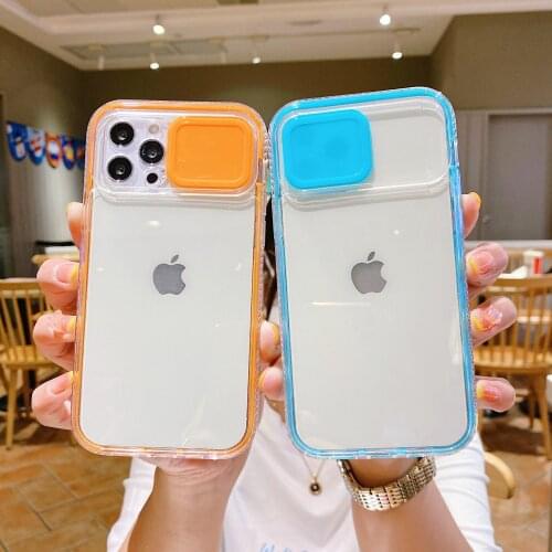 Transparent Camera Lens Protection Case For iPhone 12 11 Pro Max XR XS Max X 7 8 Plus Shockproof 360 Full Body Protective Cover