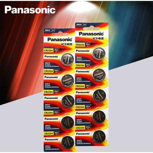 10pc/lot Original Battery Panasonic Car remote key 3V Li battery CR2354 button battery instrument and meter batteries