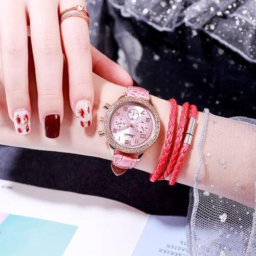 Luxury Quartz wrist Watches for Women fashion Leather Strap womens Ladies Watch reloj mujer saat relogio zegarek damski