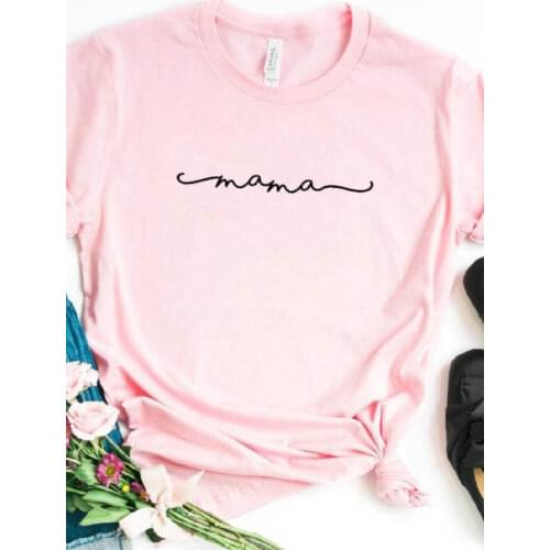 Mama Letter Print Women T Shirt Short Sleeve O Neck Loose Women Tshirt Ladies Summer Fashion Tee Shirt Tops Clothes