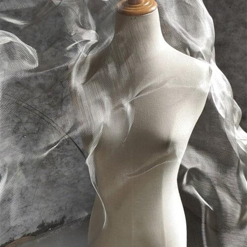 50*100cm Silver wire mesh clothing accessories arbitrary folding wire mesh wedding decoration design fabric DIY