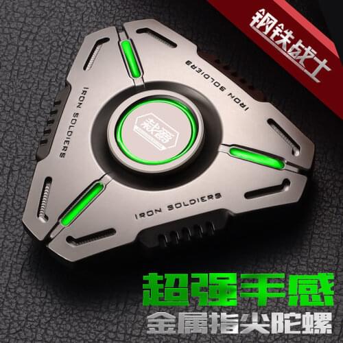 Zinc Alloy Fidget Spinner Metal Hand Spinner Tri Fidget Finger Focus Toy Stress relief Toys For Adults for Children Xmas Gifts