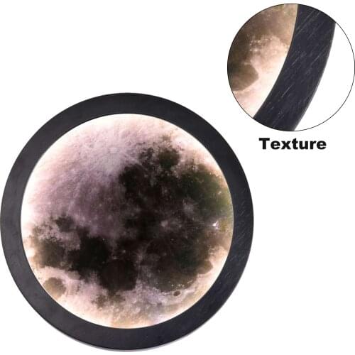 New LED Mirror Moon Lamp Romantic Makeup Hanging Mirror Lamps Bedroom Decor Luminaria Lamp Xmas Girl Creative Gift Decoration