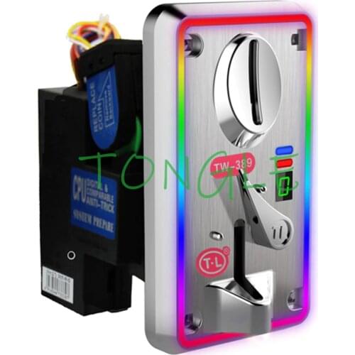 LED front panel Electronic Coin Acceptor CPU Comparison Multi Coin Selector Mechanism Arcade Led panel Coin Acceptor