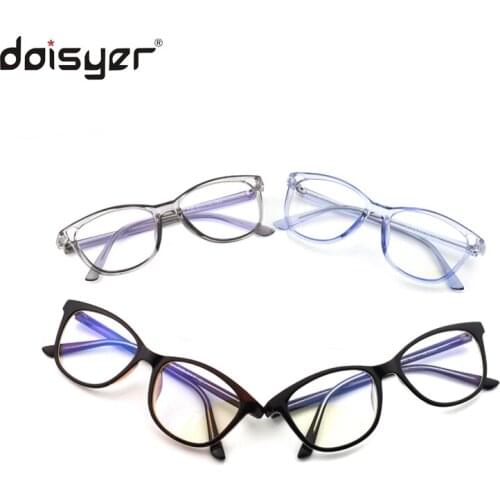 Daisyer unique round oversized tr90 reading glasses blue light blocking transparent eyewear