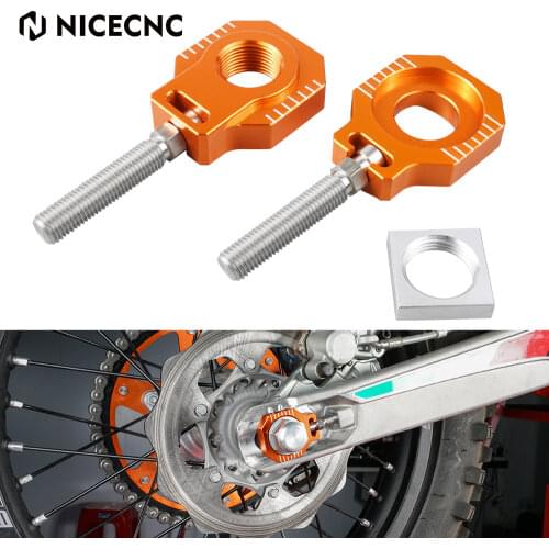 Rear Axle Blocks Chain Adjuster For KTM SXF SX-F Factory Edition XC XCF XC-F For Husqvarna TC FC TX FX 125 150 250 300 350 450