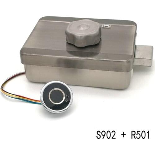 S902 Fingerprint Motor Lock Community L Building Spiritual Lock Dormitory Rental House Access Control Lock Mute Lock