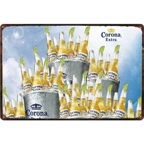 Beer Tin Sign Plaque Metal Vintage Beach Retro Plate Wall Pub Restaurant kitchen Home Art Music Bar Decor Wall Sticker DU-2616