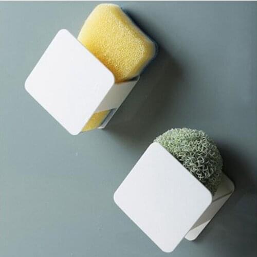 1 Pcs Kitchen Sink Sponge Holder Wall Mounted Sink Sundries Drainer Drying Rack Kitchen Sink Accessories Organizer New