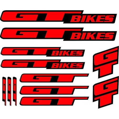 12x pvc Bicycle Vinyl Decal Sticker For GT Decor , Art Bike Frame Decals Sticker Set of For GT MTB DH Cycling Road Freeride32CM