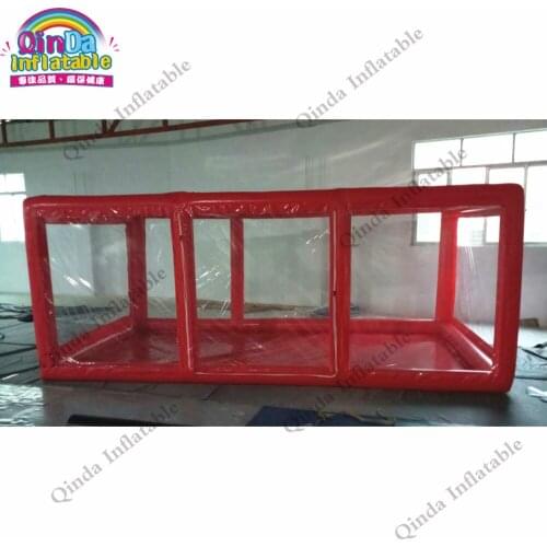 2019 high quality inflatable car cover tent,factory price red color inflatable car wash tent for rental