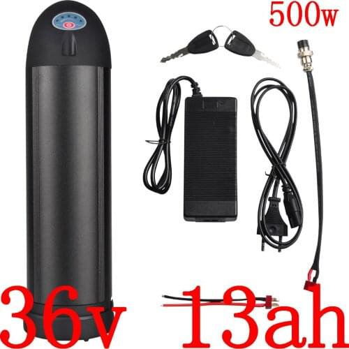 Free customs tax 36V 250W 350W 500W ebike battery 36V 13AH electric bicycle battery 36v 13ah lithium battery with 2A charger