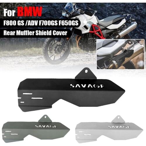 For BMW F800GS Adventure F 800 GS ADV F700GS F650GS Motorcycle Aluminium Exhaust Pipe Cover Rear Muffler Shield Cover 2004-2017