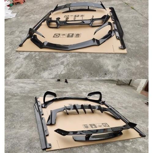 For Mercedes-Benz AMG GT GTS GTC 2019 2020 2021 Carbon Fiber Spoiler Front Rear Bumper Diffuser Body Side Skirt Lip Spoilers