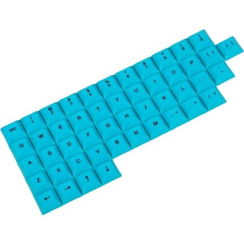 YMDK Customized 48 key Dye Sub PBT DSA Keycap Alphanumeric Keys For Most MX Switches Keyboard Planck Filco Ergodox