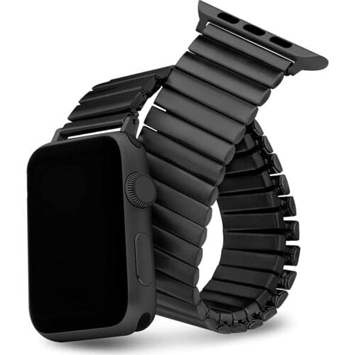 Stretch Metal Band for Apple Watch SE 6 Strap 40mm 44mm Stainless Steel Stretchables Link Bracelet for iWatch SE 5 4 3 38mm 42mm