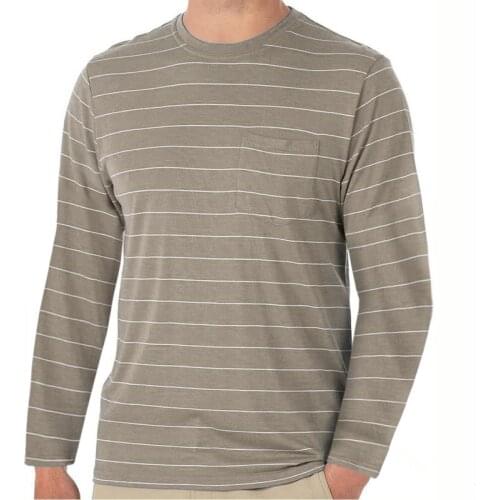 Autumn Mens Long Sleeve T Shirts Striped Casual Tops Graphic T Shirts Men Clothing Harajuku T-shirt 10 Colour Homewear Tees Top