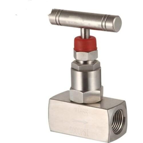 304/316/316L Stainless steel instrument needle valve high pressure shut-off valve Stop Valve 1/4 3/8 1/2 3000psi /160P