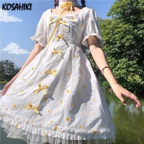 KOSAHIKI White Summer Dresses