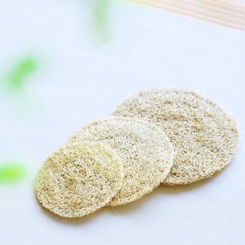 Handmade Natural Loofah pad, natural loofah nourishing pot pad, cup pad dry and wet foam, pot bearing pad tea ceremony parts