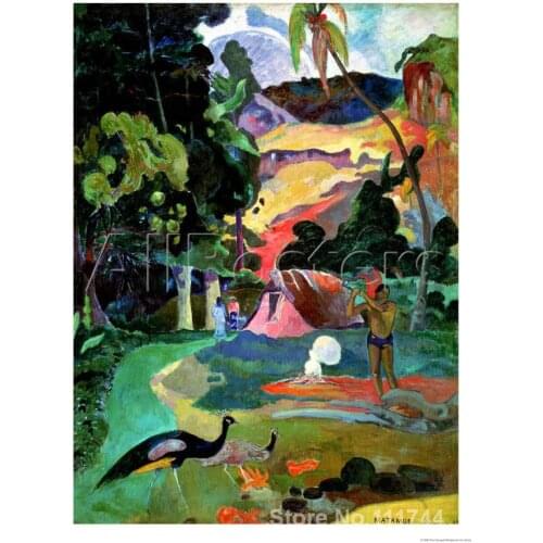Beautiful Landscapes Matamoe Or Landscape with Peacocks Paul Gauguin painting for sale High quality Hand painted