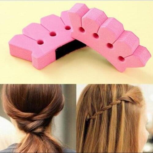 Fashion Concise DIY sponge hair braider chilopod shape tress braiding tool as hair styling tool accept drop ship