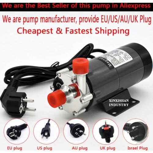 Home Brew Pump MP-15RM Food Grade 304 Stainless Steel Brewing Homebrew 110V Magnetic Water Pump Temperature 140C 1/2" BSP/NPT