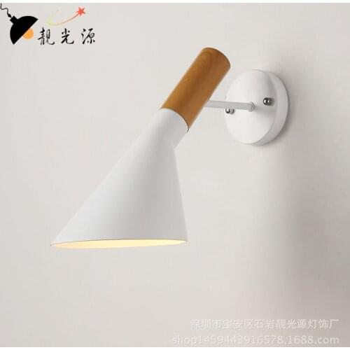 Nordice wall lights industrial decor led bedside dining room aisle luminaria de parede cabecero de cama