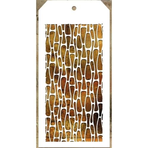 2021 New Label Tag Plastic Stencil For Craft Making Hollow Out Background Scrapbooking Card Paper No Metal Cutting Dies Stamps