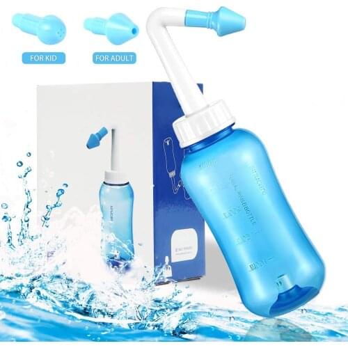 Nose Cleaner 300ml 500ml Nasal Irrigator Nasal Wash Salt Neti Pot Avoid Allergic Rhinitis Sinusitis Cure Adult Children