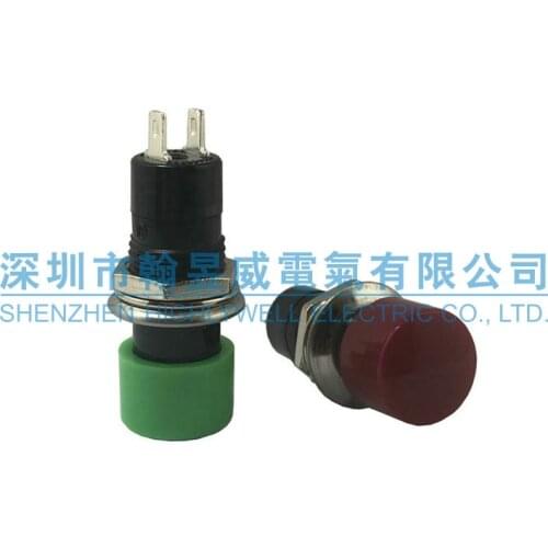 Original new 100% import button switch 12MM open hole reset button switch R13-40A PB-301B same paragraph