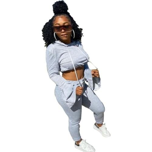 Casual Winter Tracksuit Women Clothes Long Flare Sleeve Hoodie Sweatshirt Pant Set Sportwear 2 Piece Joggers Women Set Fitness