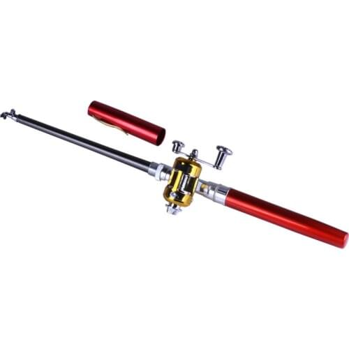 Pen fishing rod mini fishing rod outdoor portable fishing rod pocket fishing rod fishing pen ice fishing rod