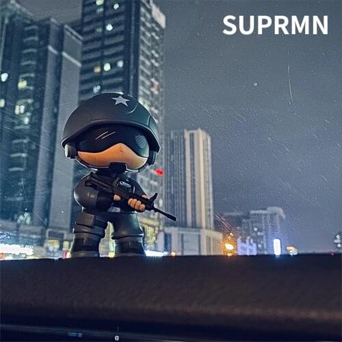 Net celebrity creative military car decoration cute car doll center console men domineering high-end car interior decorations