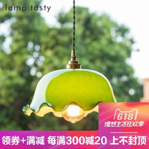 Modern simple colorful glass pendant light E27 4 color led hanging lamp/droplight for dinning bar restaurant deco light fixture
