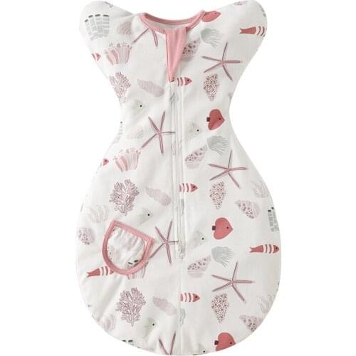 For Newborn Sleeping Bag Cotton Baby Swaddle Wrap Muslin Anti-kick Jumpsuits Baby Swaddling Cartoon Envelope Parisac Bedding